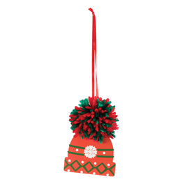 Trimits Pom Pom Decoration Kit: Christmas Woolly Hat