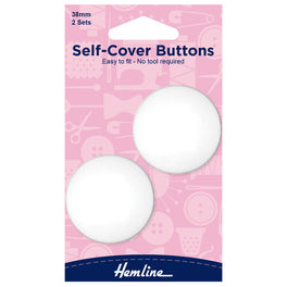 Hemline Self Cover Buttons 38mm