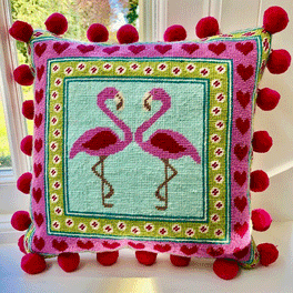 Pretty in Pink Flamingo Tapestry