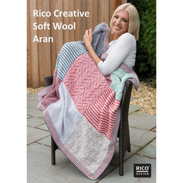 Free Download - Blanket in Rico Creative Soft Wool Aran