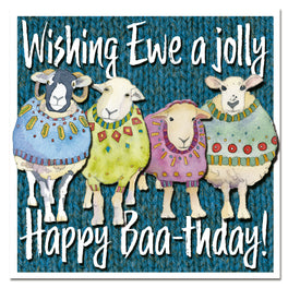 Emma Ball Greetings Card -Happy Baa-thday