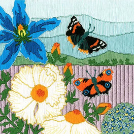 Silken Scenes: Butterfly Meadow - Silken Long Stitch Kit