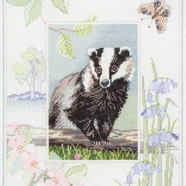 Wildlife Badger Cross Stitch Kit