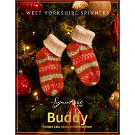 Free Download - Buddy Knitted Baby Socks in West Yorkshire Spinners Signature 4ply by Winwick Mum