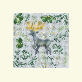 Scandi Deer -  Bothy Threads Christmas Card Cross Stitch Kit