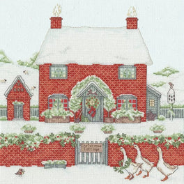 A Country Estate - Christmas Cottage Cross Stitch Kit