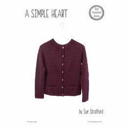 A Simple Heart Cardigan by Sue Stratford - Digital Pattern