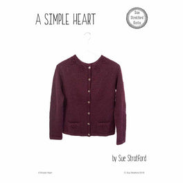 Simple Heart Cardigan by Sue Stratford