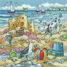 Sandcastle Cross Stitch Kit by Karen Carter - By The Sea