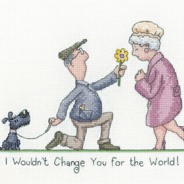 I Wouldn't Change You Cross Stitch Kit by Peter Underhill