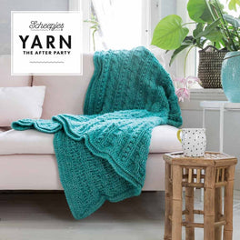 Yarn The After Party 24 Popcorn & Cables Blanket in Scheepjes Stone Washed XL