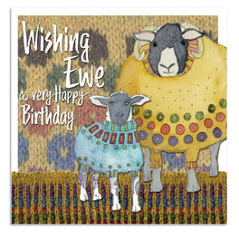Emma Ball Greetings Card - Wishing Ewe a Happy Birthday