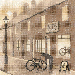 Bike Shop Cross stitch Kit - Silhouettes