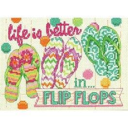 Flip Flops - Dimensions Cross Stitch Kit