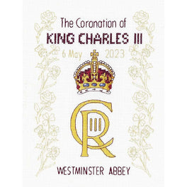 King Charles' Coronation - Heritage Crafts Cross Stitch Kit