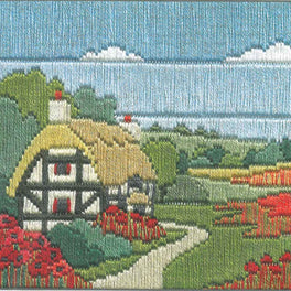 Poppy Cottage Silken Longstitch Kit