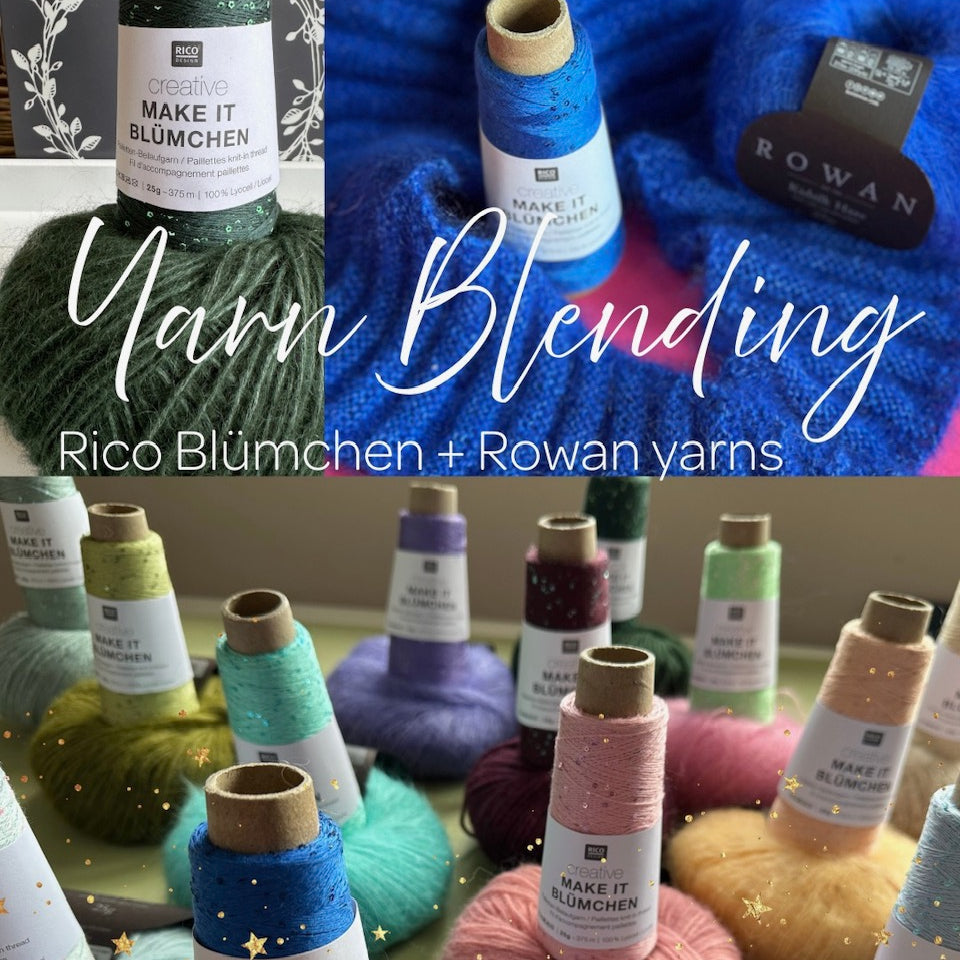Matching Rowan yarns with Rico Make It Blumchen