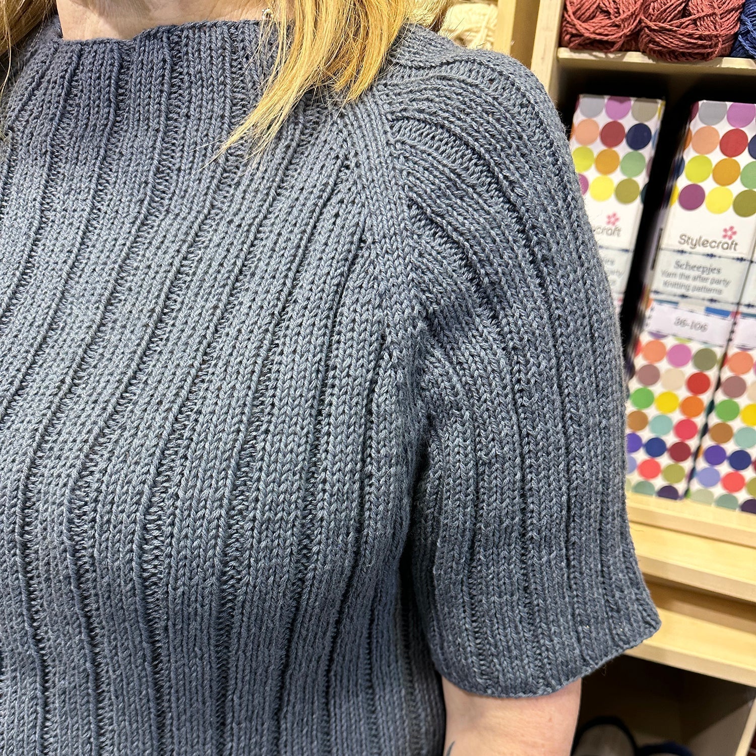 Staff Project: Elva Tee in Sandnes Garn Line