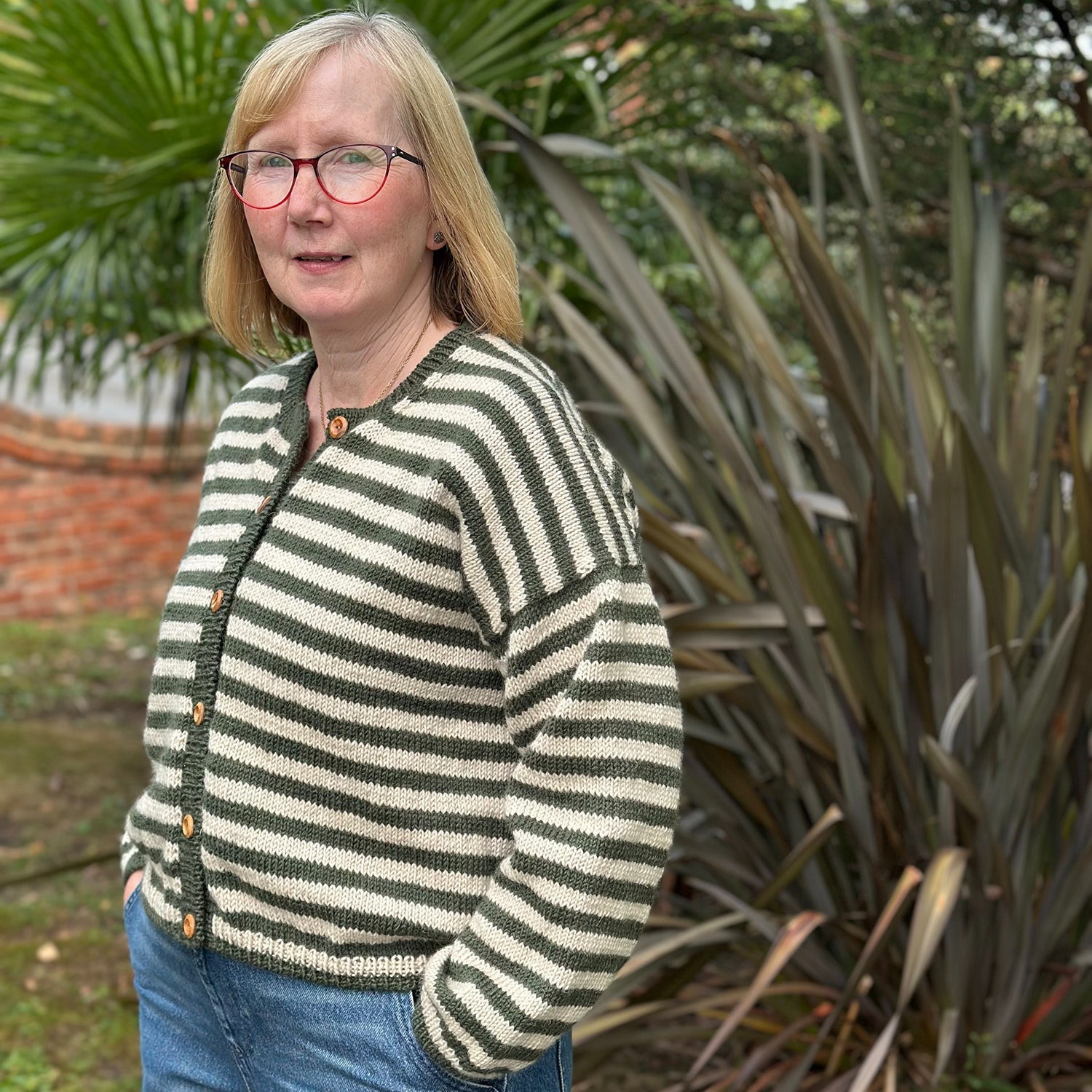 Staff Project: PetiteKnit Olga Jacket in Sandnes Garn Peer Gynt