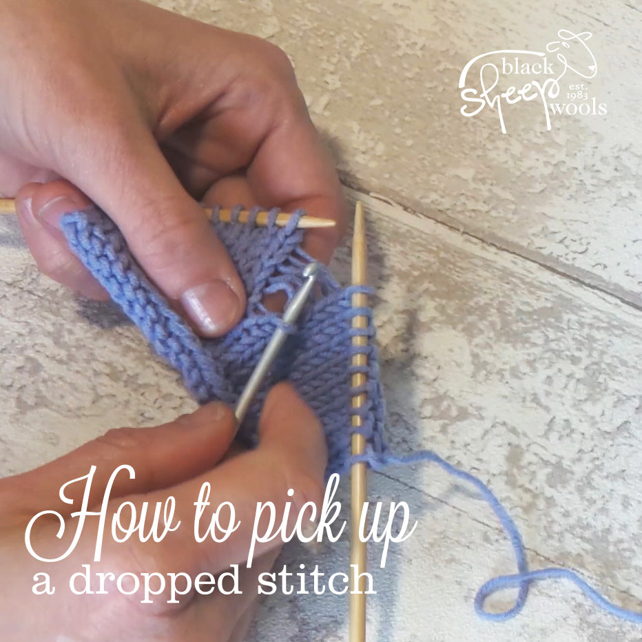How to pick up a dropped stitch