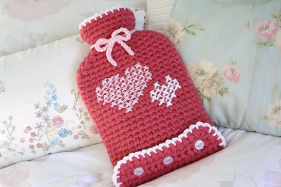 Free crochet pattern - Cherry Heart