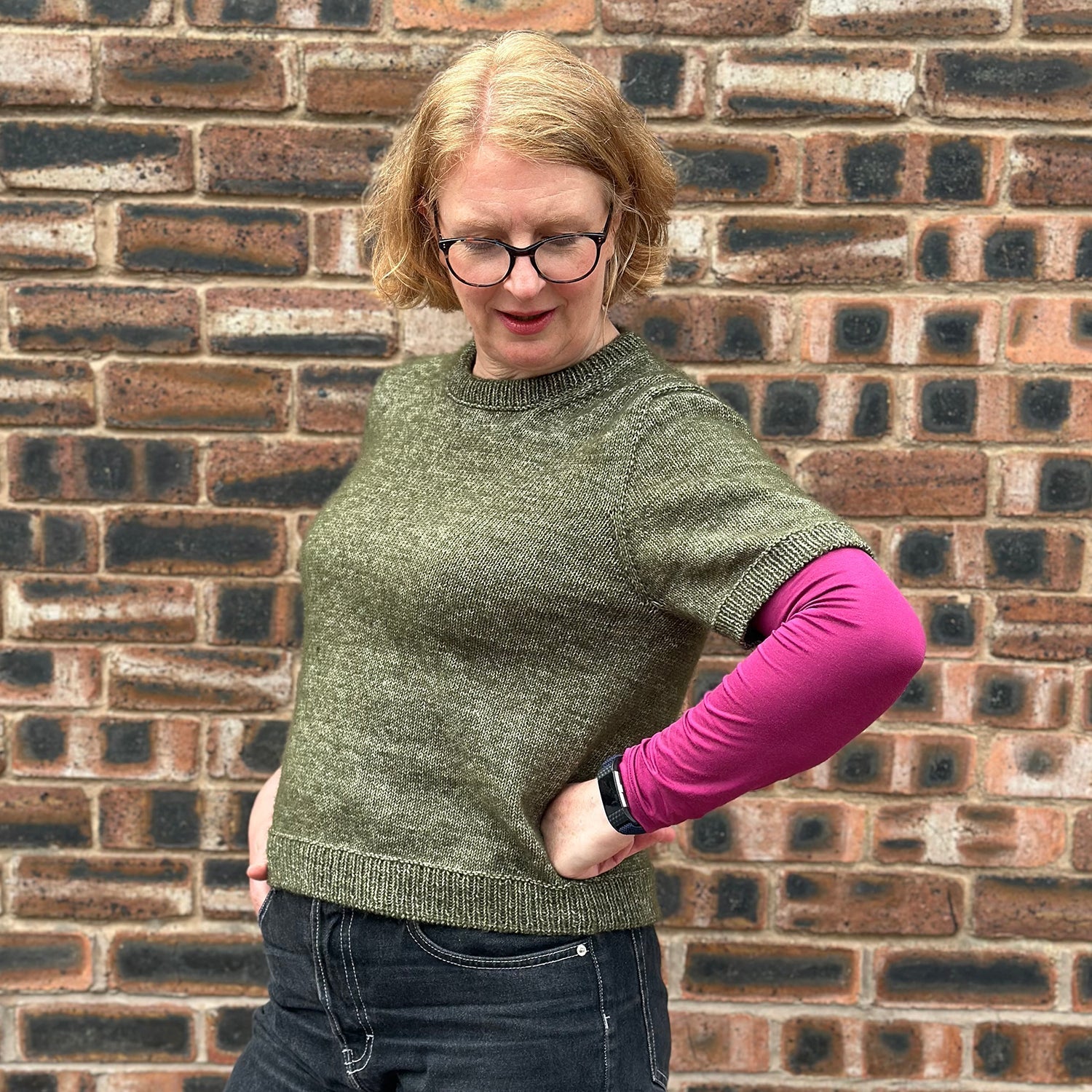 Staff Project: PetiteKnit Poppy Tee in Scheepjes Stone Washed