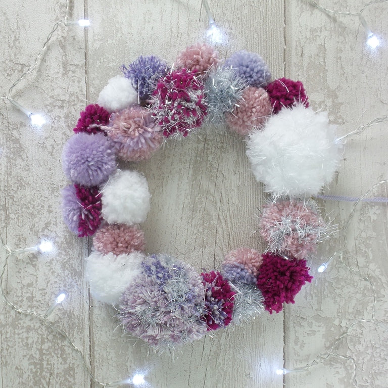 Pompom wreath how to