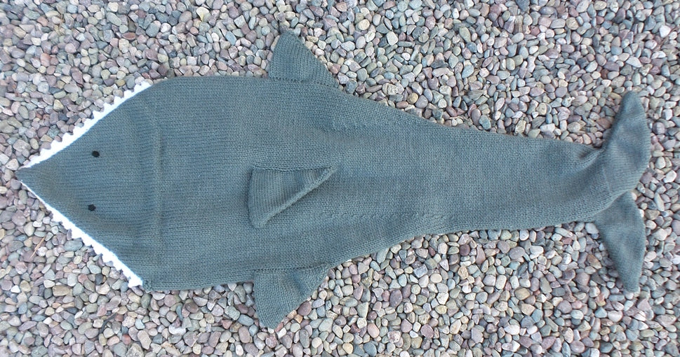 Knitted Shark Blanket