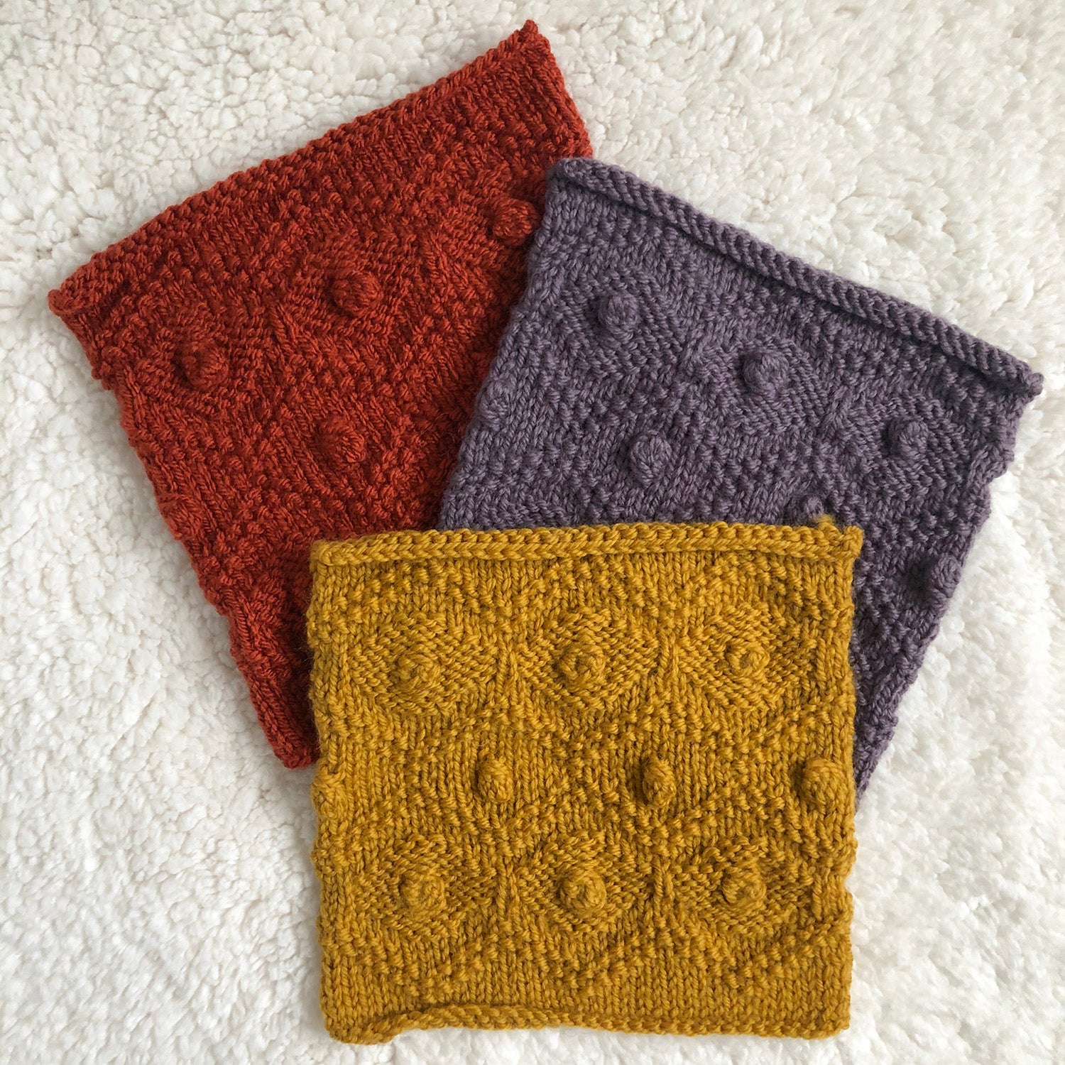 Week 6 Mustard Lane - A Day Out Knit Along Blanket by Sarah Hatton - No turn bobble