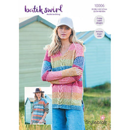 Sweater & Tank Top in Stylecraft Batik Swirl DK - Digital Version 10006