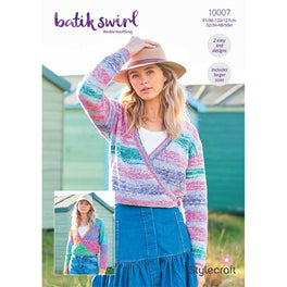 Wrap Cardigans in Stylecraft Batik Swirl DK - Digital Version 10007