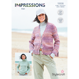 Sweater and Cardigan in Stylecraft Impressions Aran