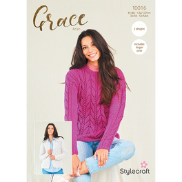 Sweater and Cardigan in Stylecraft Grace Aran - Digital Version 10016