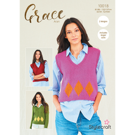 Sweater and Tank Tops in Stylecraft Grace Aran - Digital Version 10018