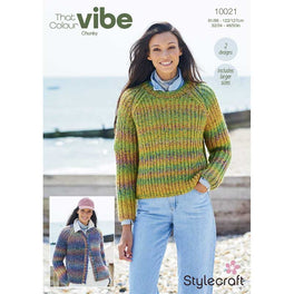 Sweater and Cardigan in Stylecraft That Colour Vibe Chunky - Digital Version 10021