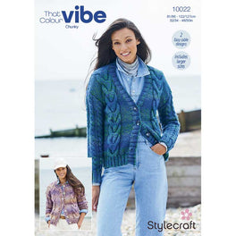 Cardigans in Stylecraft That Colour Vibe Chunky - Digital Version 10022