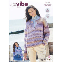 Sweaters in Stylecraft That Colour Vibe Chunky