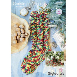 Christmas Tree Skirt and Stocking in Stylecraft Winter Magic XL Super Chunky