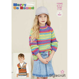 Kids Sweaters in Stylecraft Merry Go Round Chunky - Digital Version 10045