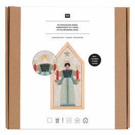 Rico Design Embroidery Kit - Angel (including frame)