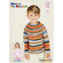 Kids Sweaters in Stylecraft Merry Go Round Chunky - Digital Version 10048