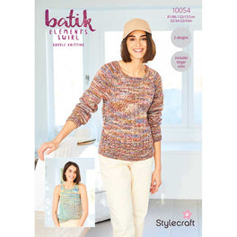 Top and Sweater in Stylecraft Batik Elements Swirl Dk - Digital Version 10054