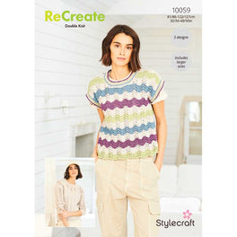 Sweater Top & Hat in Stylecraft ReCreate Dk - Digital Version 10059