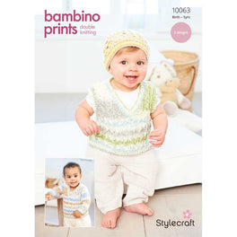 Tank Top, Sweater & Hat in Stylecraft Bambino Prints DK - Digital Version 10063