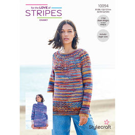 Sweaters in Stylecraft For the Love of Stripes Chunky - Digital Version 10094