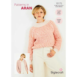 Sweater and Cardigan in Stylecraft Serene Aran and Grace Aran
