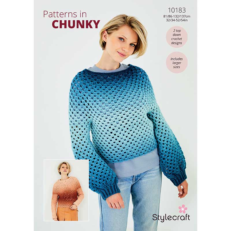 Buy Crochet Sweaters in Stylecraft Horizon Chunky – Black Sheep Wools