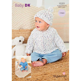 Sweater, Hat and Blanket in Stylecraft Bambino Dotty Dk - Digital Version 10201