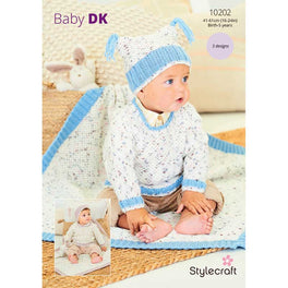 Sweaters, Hat & Blanket in Stylecraft Bambino Dk & Bambino Dotty Dk - Digital Version 10202
