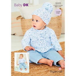 Crochet Sweater, Hat & Blanket in Stylecraft Bambino Dotty Dk - Digital Version 10205